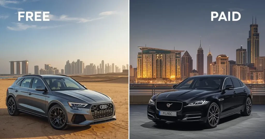 Free vs Paid Car Photoshoot Locations in Dubai